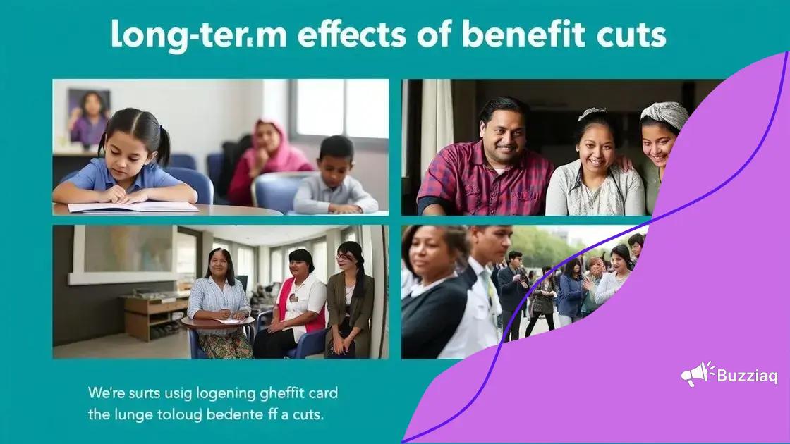 Long-term consequences of reduced benefits
