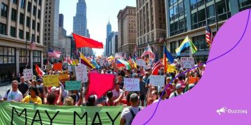 May Day rallies spread across U.S. cities ignite passions