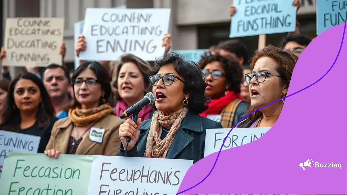 Voices of educators in the protest