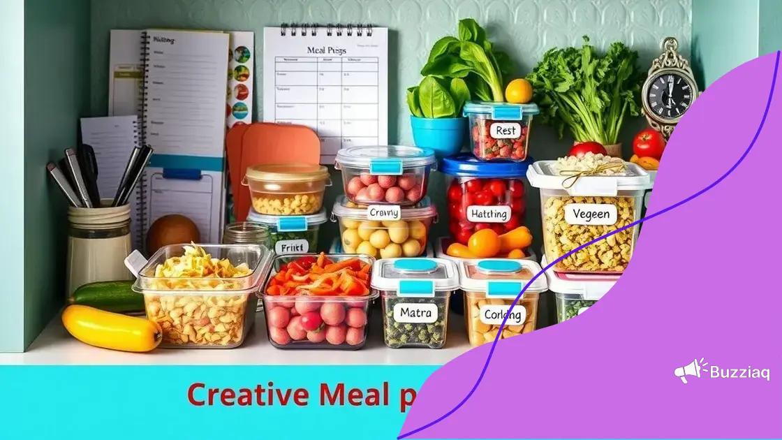 Creative meal planning strategies