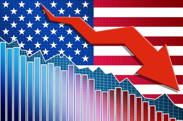 a graph illustrating the recent inflation rates in the US with a clear upward trend and arrows pointing to the highlighted peak values.
